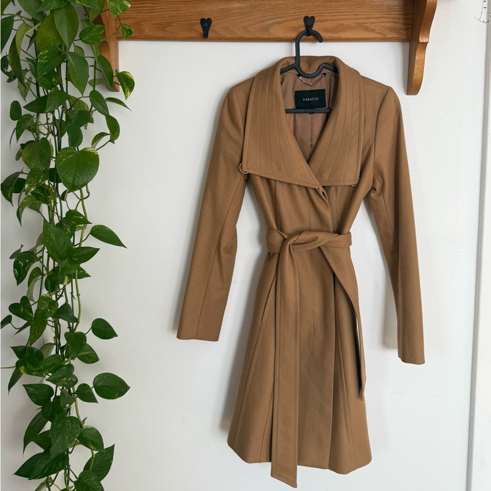 Babaton Tan Peacoat